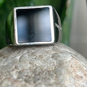 Pianegonda ring sterling and black onyx